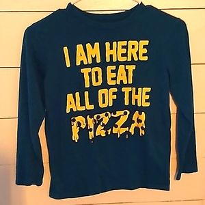 Boys long sleeve pizza shirt size 7/8
